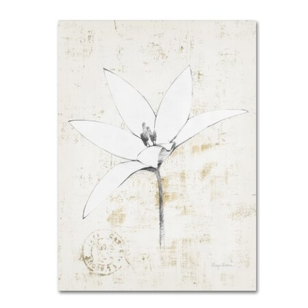 Avery Tillmon 'Pencil Floral XII Gold' Canvas Art,18x24